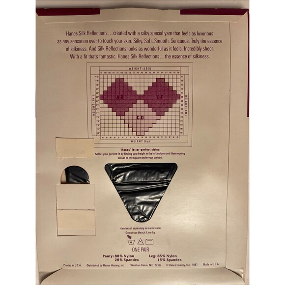 2 Hanes Silk Reflections Control Top Pantyhose Sandalfoot Navy Buff Sty 717 A-B - Picture 3 of 8